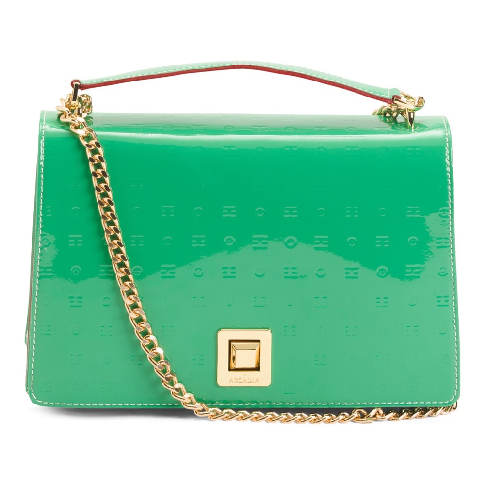 ARCADIA “Laila” Patent Leather Crossbody NEW W/TAG